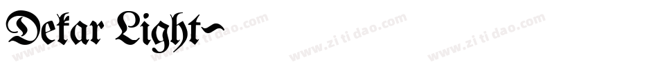 Dekar Light字体转换